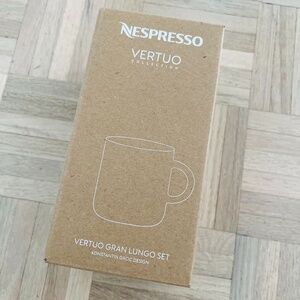 Nespresso - Vertuo Gran Lungo Set - 2 Cups and 2 Spoons - Brand New!